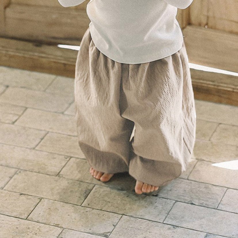ロングパンツ・スウェットパンツ Apricot / 73cm シンプルベーシックコットンハーレムパンツ【mh0010611】