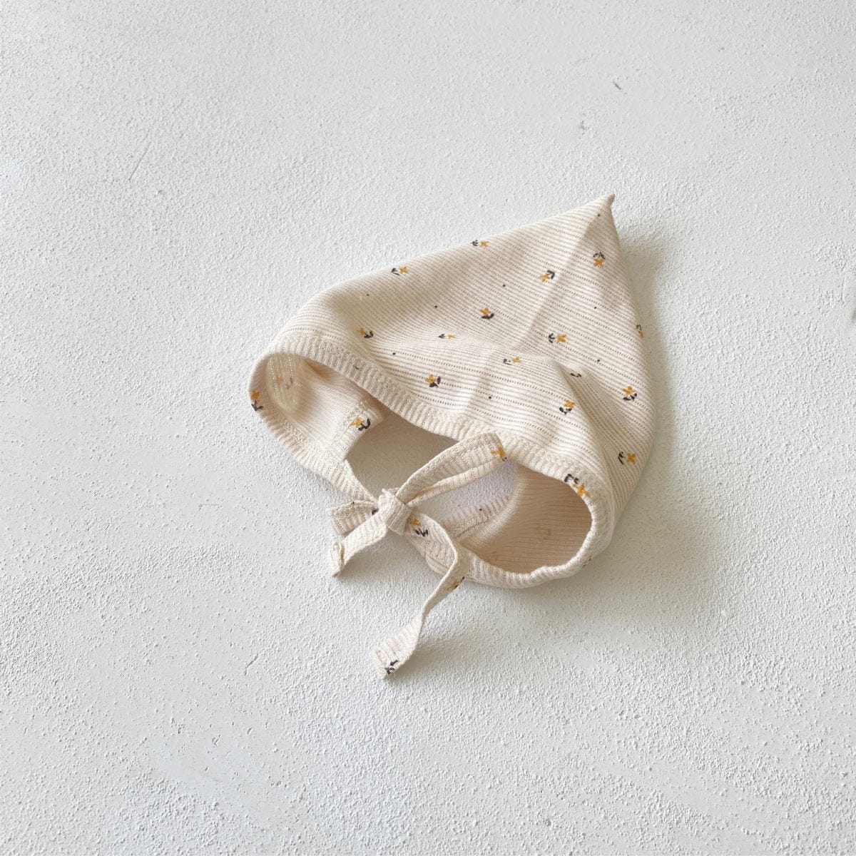 ロンパースセットアップ Apricot hat / One Size ベビーセットアップ 3点セット 長袖コンビ肌着+ボンネット帽子+フリルショール【mh0009100】