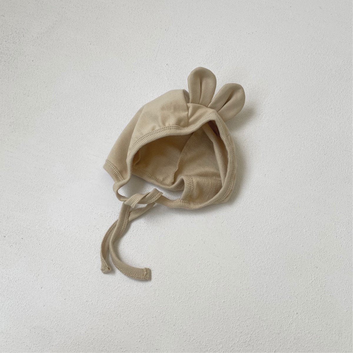 長袖ロンパース Apricot hat / One Size ベアくまプリント長袖ロンパース 耳付き帽子セット【mh0009670】