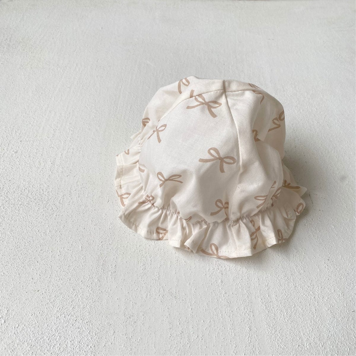 ノースリーブジャンプスーツ Apricot hat / One Size リボンプリントキャミソールジャンプスーツ+チューリップハット帽子セット【mh0010006】