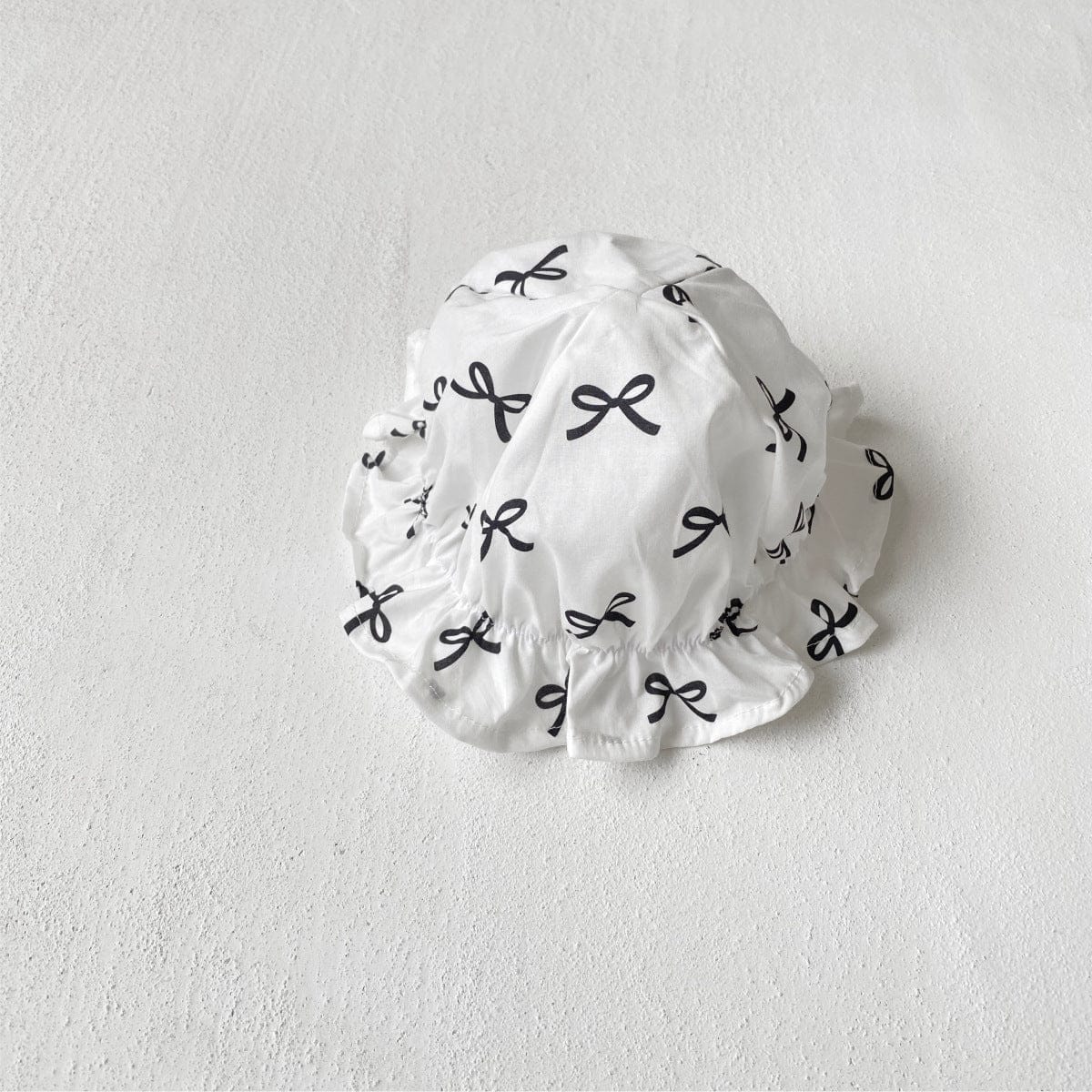 ノースリーブジャンプスーツ Beige hat / One Size リボンプリントキャミソールジャンプスーツ+チューリップハット帽子セット【mh0010006】