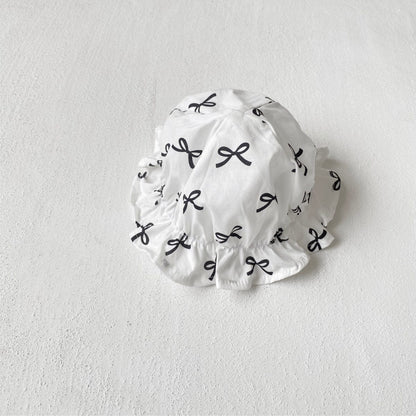 ノースリーブジャンプスーツ Beige hat / One Size リボンプリントキャミソールジャンプスーツ+チューリップハット帽子セット【mh0010006】