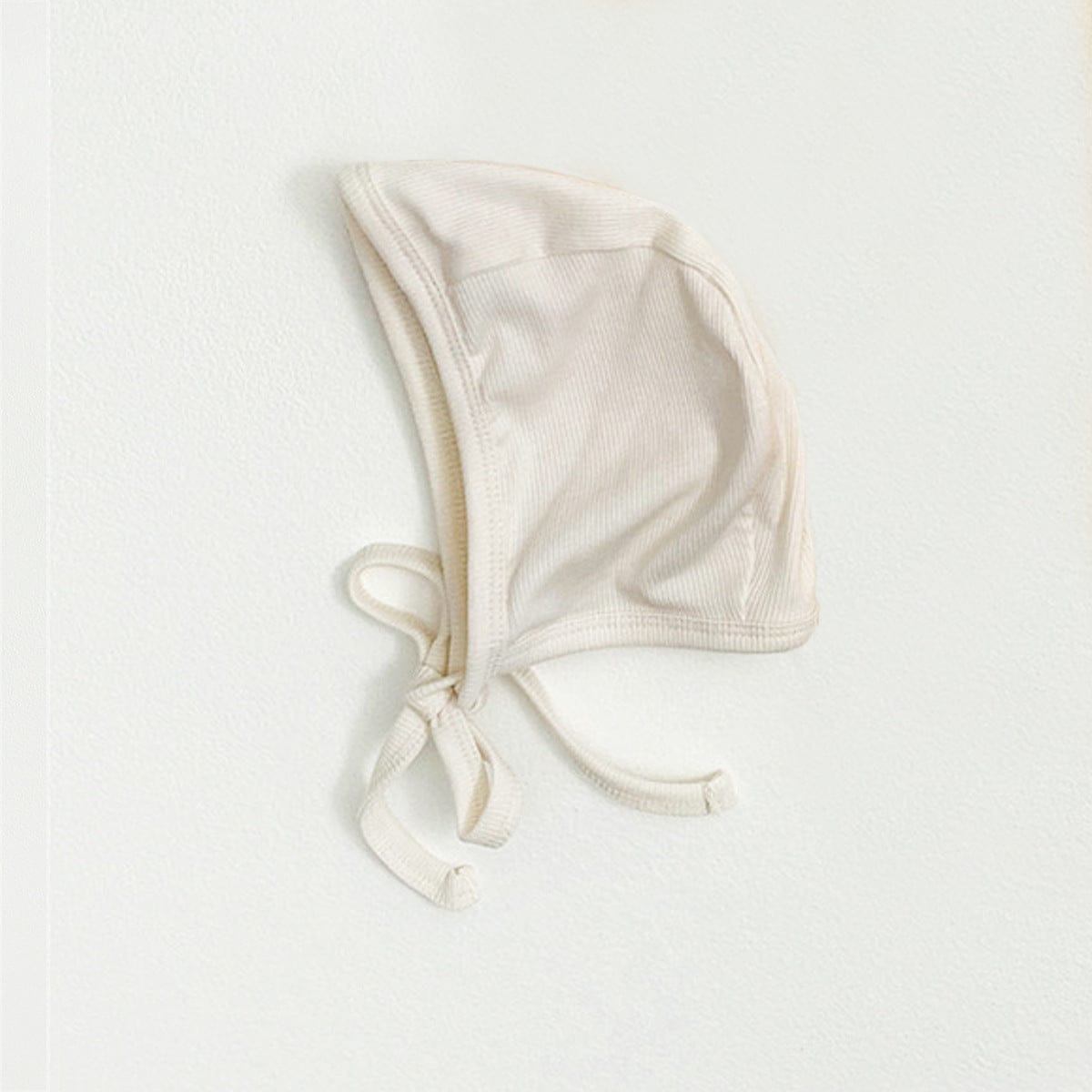 ロンパースセットアップ Beige hat / One Size バイカラー長袖ロンパース+足付きレギンスパンツ+ボンネット帽子セット【mh0010604】