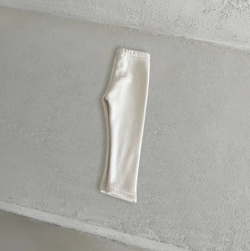 レギンスパンツ Beige White / 6M  66CM ベビーレギンス シンプル ベーシックパンツ レギンスパンツ 裏フリース ユニセックス 男の子 女の子 子供服【mh0003406】