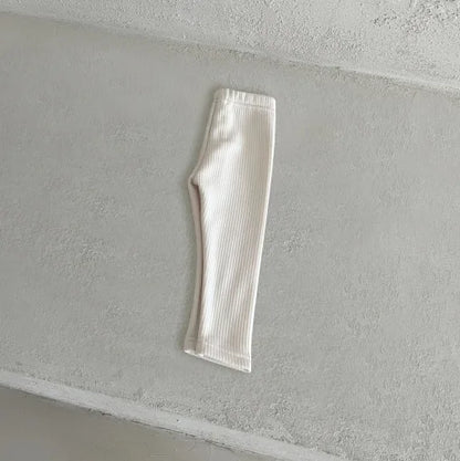 レギンスパンツ Beige White / 6M  66CM ベビーレギンス シンプル ベーシックパンツ レギンスパンツ 裏フリース ユニセックス 男の子 女の子 子供服【mh0003406】