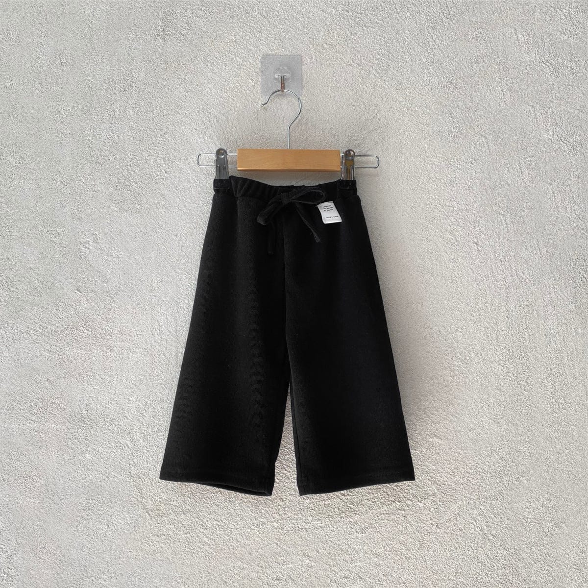 ロングパンツ・スウェットパンツ Black / 73cm ベビーパンツ シンプルベーシックワイドルーズイージーパンツ【mh0009034】