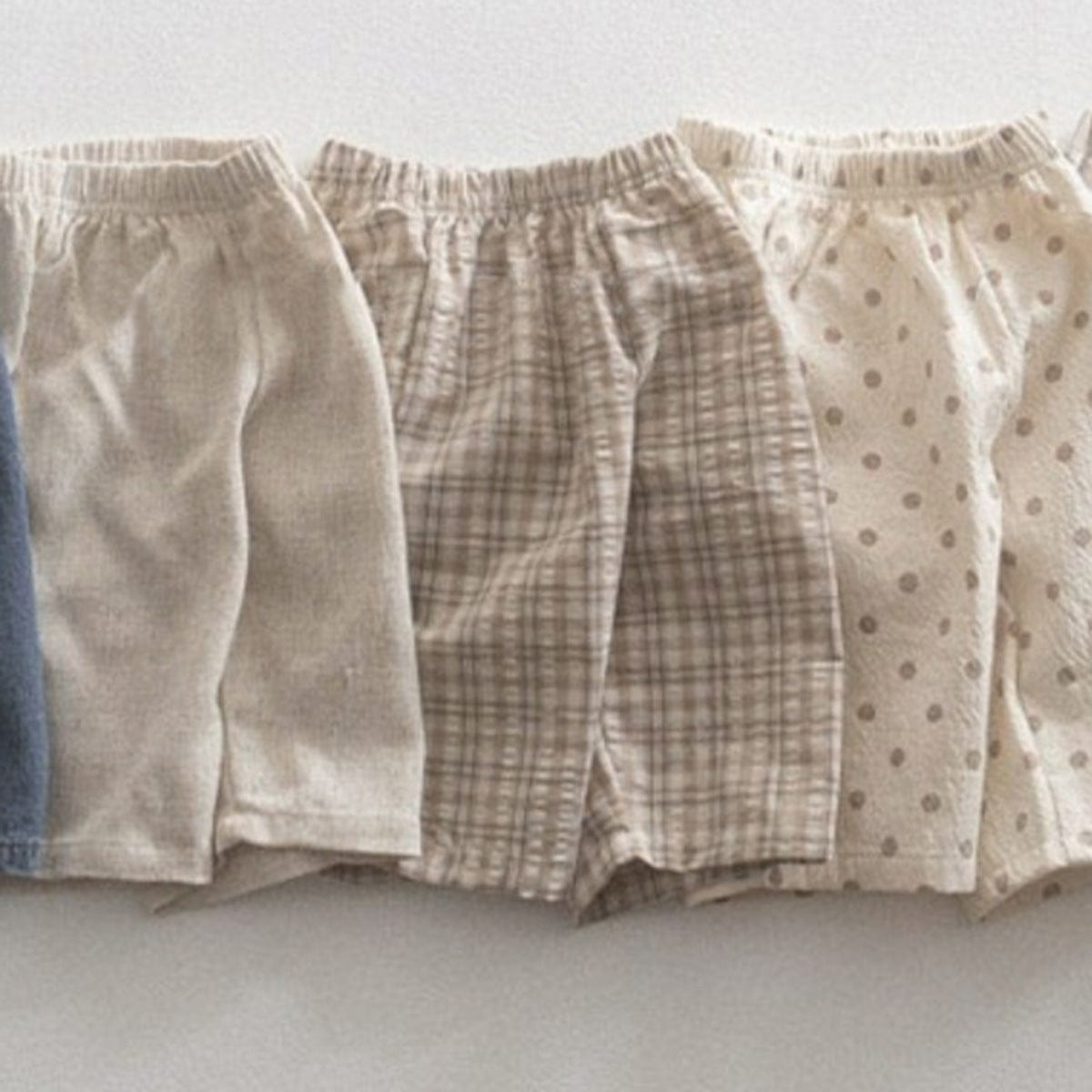 ロングパンツ・スウェットパンツ Check / 73cm デニム/ストライプ/チェック/ドットサマーイージーパンツ【mh0009980】