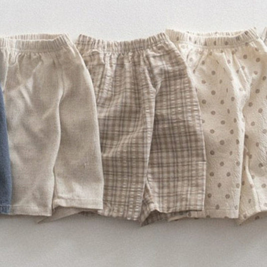 ロングパンツ・スウェットパンツ Check / 73cm デニム/ストライプ/チェック/ドットサマーイージーパンツ【mh0009980】