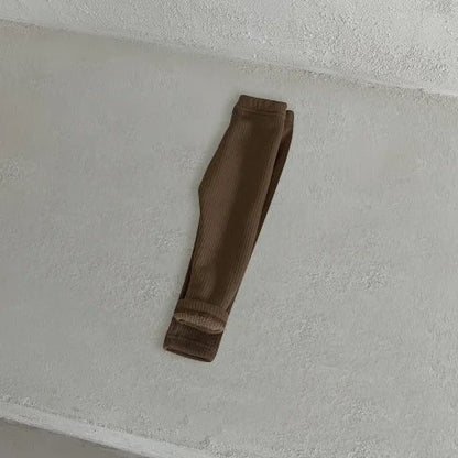 レギンスパンツ Coffee / 6M  66CM ベビーレギンス シンプル ベーシックパンツ レギンスパンツ 裏フリース ユニセックス 男の子 女の子 子供服【mh0003406】