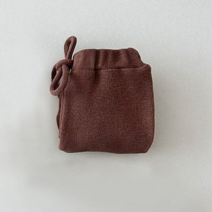 ロングパンツ・スウェットパンツ Coffee / 73cm ベビーパンツ シンプルベーシックワイドルーズイージーパンツ【mh0009034】