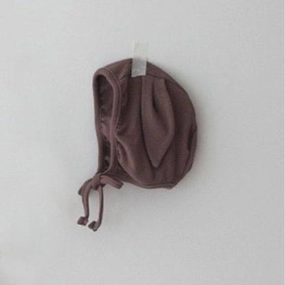 長袖ロンパース Coffee Hat / One Size 長袖ロンパース コットン うさ耳ボンネット 帽子セット【mh0011357】