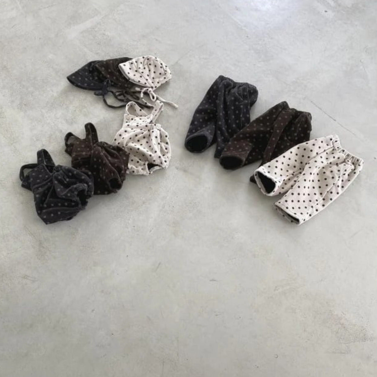 ロングパンツ・スウェットパンツ Corduroy Fleece Polka Dot Slacks ドット柄 裏ボア コーデュロイ パンツ【mh0011940】