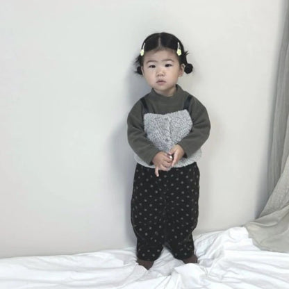 ロングパンツ・スウェットパンツ Corduroy Fleece Polka Dot Slacks ドット柄 裏ボア コーデュロイ パンツ【mh0011940】