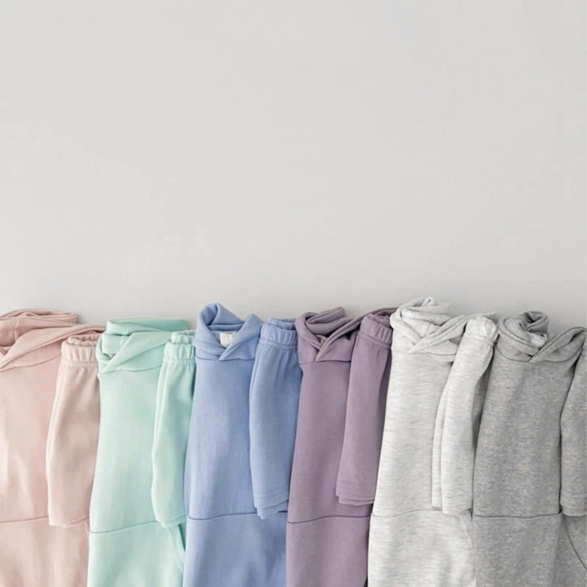 長袖セットアップ Cotton Hooded Sweatshirt Shorts Set コットン フーディー セットアップ【mh0011943】