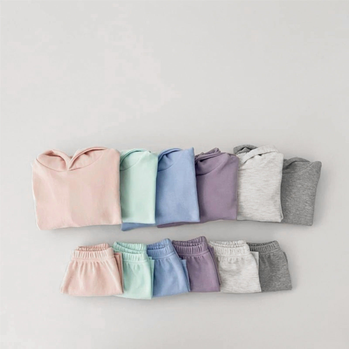 長袖セットアップ Cotton Hooded Sweatshirt Shorts Set コットン フーディー セットアップ【mh0011943】