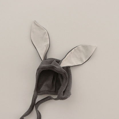 長袖セットアップ Dark GrayHat / One Size Long Sleeve Tee + Pants Bunny Ear Hat 長袖Tシャツ + ハイウエストパンツ うさ耳帽子【mh0012246】