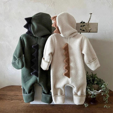アウタージャンプスーツ Dinosaur Hooded Fleece Bodysuit 恐竜フーディ フリース カバーオール【mh0011859】