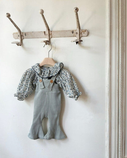 長袖ロンパース Floral Ruffle Romper 花柄 フリルロンパース【mh0012123】