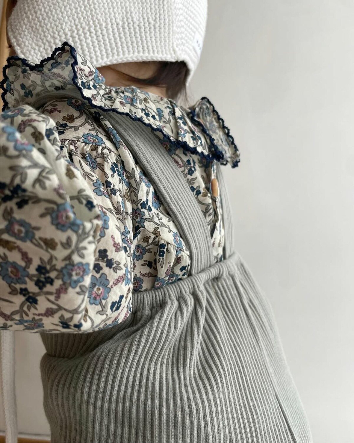 長袖ロンパース Floral Ruffle Romper 花柄 フリルロンパース【mh0012123】