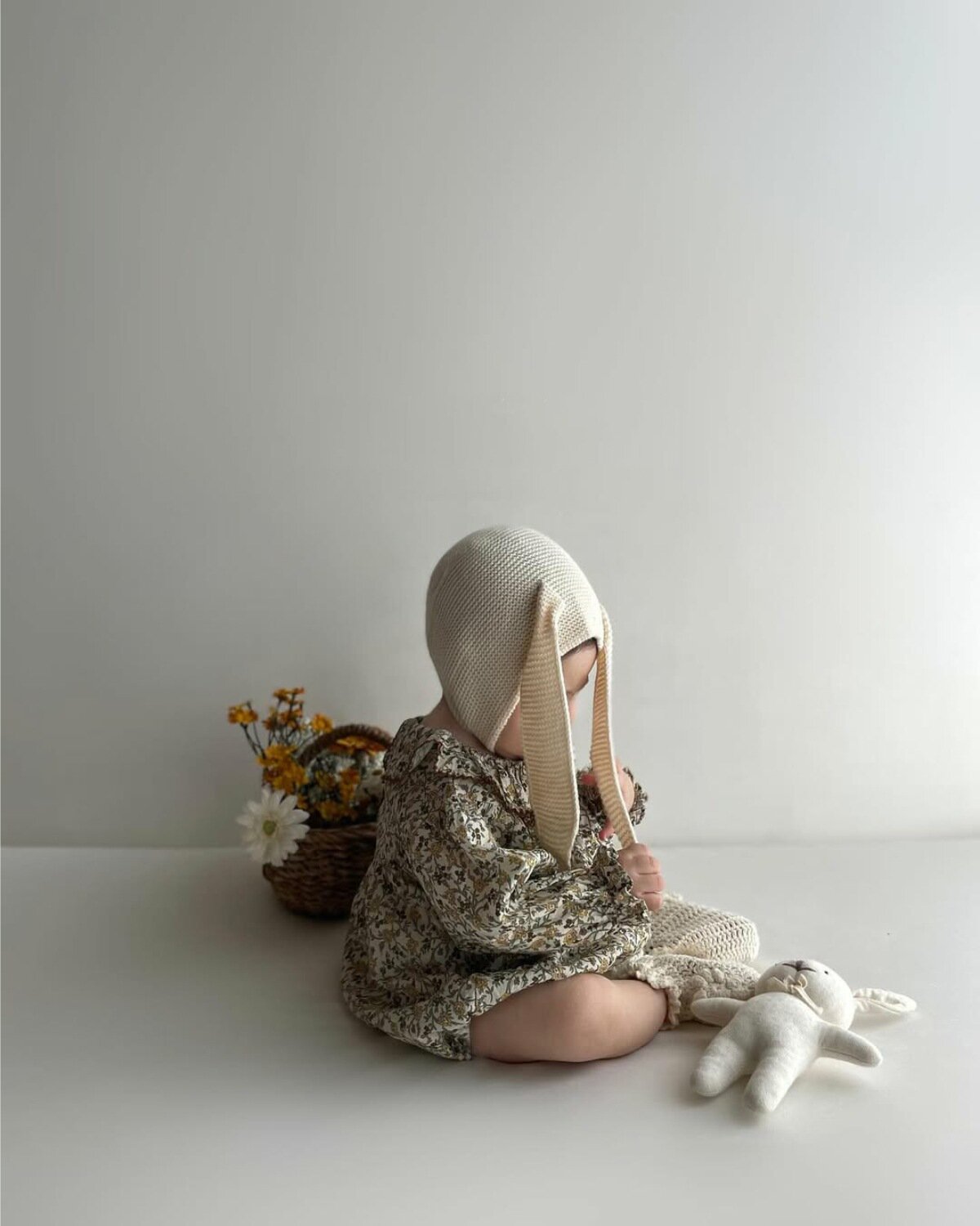 長袖ロンパース Floral Ruffle Romper 花柄 フリルロンパース【mh0012123】