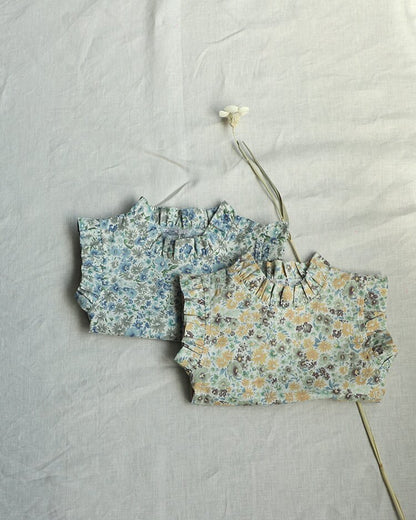 タンクトップ・キャミソール・ノースリーブトップス Floral Sleeveless Baby Blouse 花柄 ノースリーブ ブラウス【mh0012122】