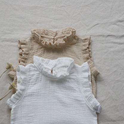 タンクトップ・キャミソール・ノースリーブトップス Floral Sleeveless Baby Blouse 花柄 ノースリーブ ブラウス【mh0012122】