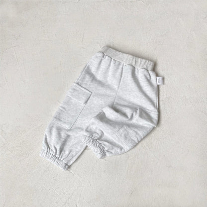 ロングパンツ・スウェットパンツ Flower Ash / 73cm ベビーパンツ シンプルスウェットカーゴパンツ【mh0009036】