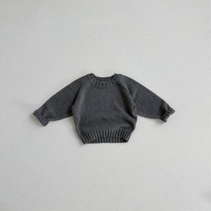 ニット・セーター Gray / 73cm 長袖セーター ニット素材 カラフルネップ ラグランスリーブトップス【mh0011369】