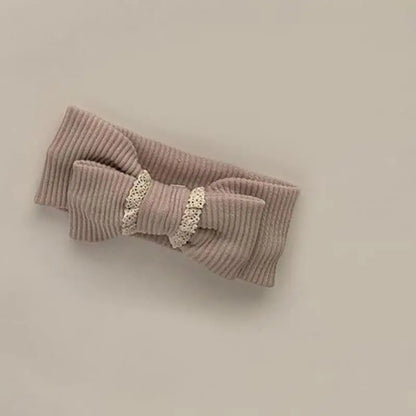 ベビー用帽子 gray khaki headband / One Size ベビー帽子 ヘアバンド ヘッドバンド リボン ボンネット【mh0004755】