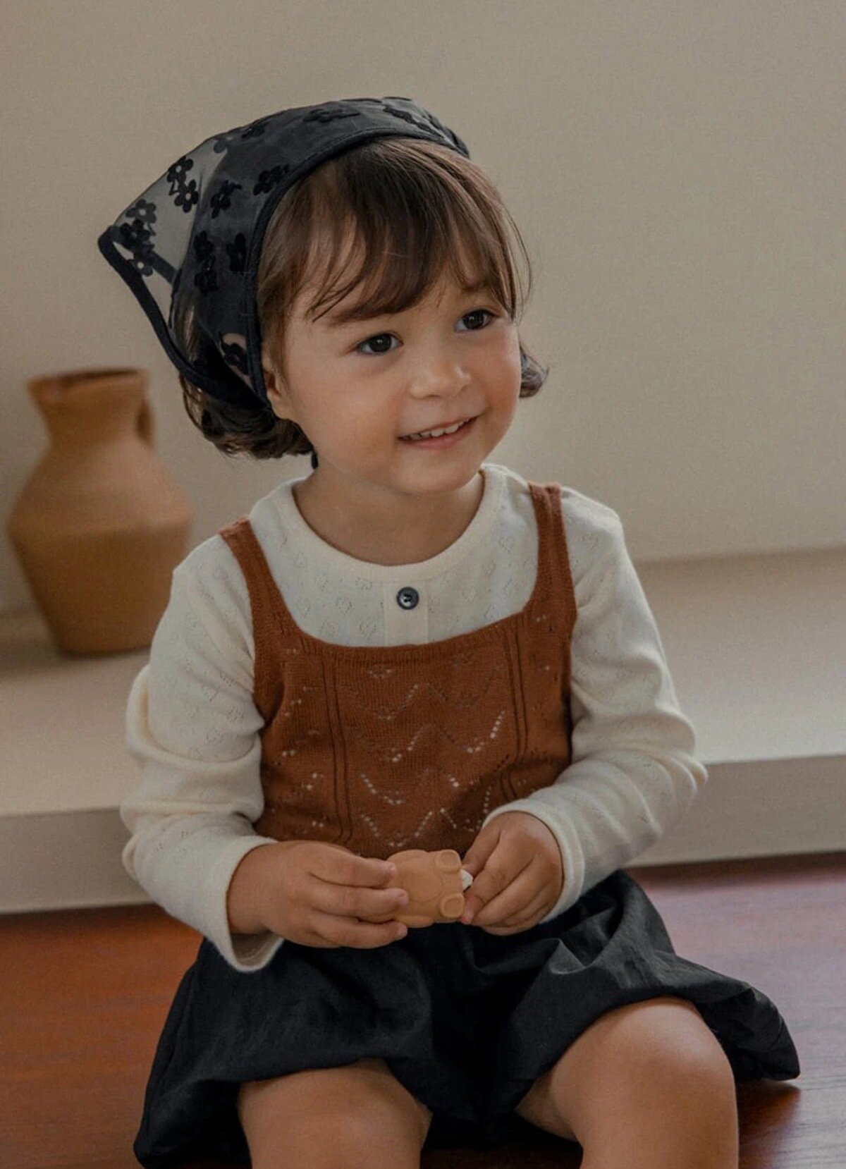 ベスト Hollow Jacquard Knitted Vest 透かし編み ジャガード ニットベスト【mh0012121】