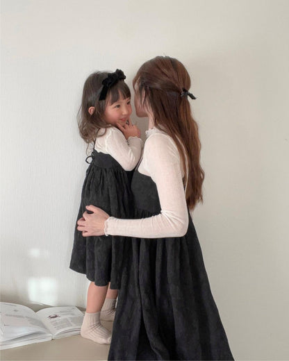 ノースリーブワンピース Jacquard Camisole Simple Dress ジャガード キャミソール ワンピース【mh0004722】