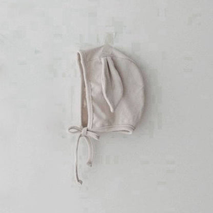 長袖ロンパース Light Apricot Hat / One Size 長袖ロンパース コットン うさ耳ボンネット 帽子セット【mh0011357】