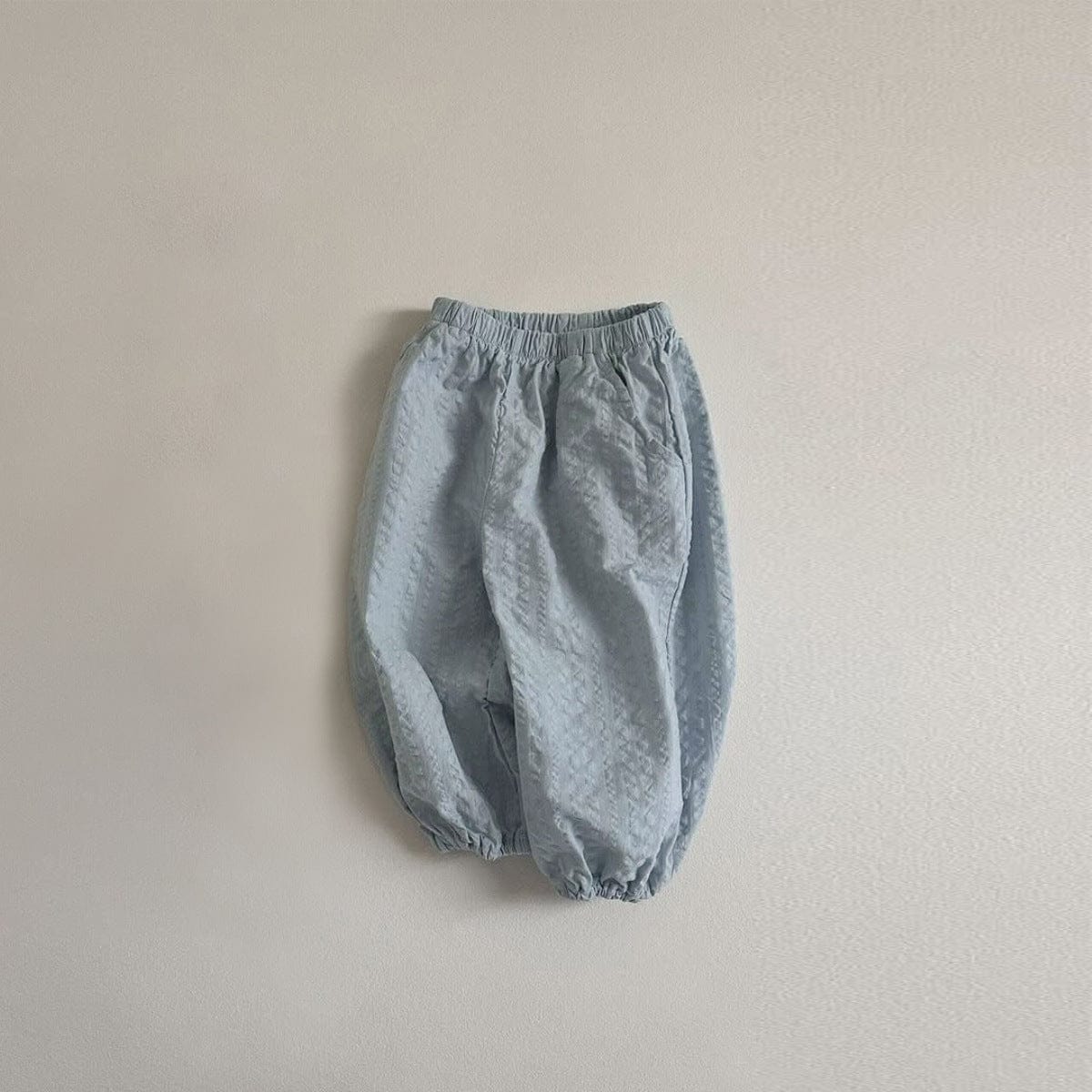 ロングパンツ・スウェットパンツ Light Blue / 73cm シアサッカーデイリーパンツ イージーパンツ【mh0011105】