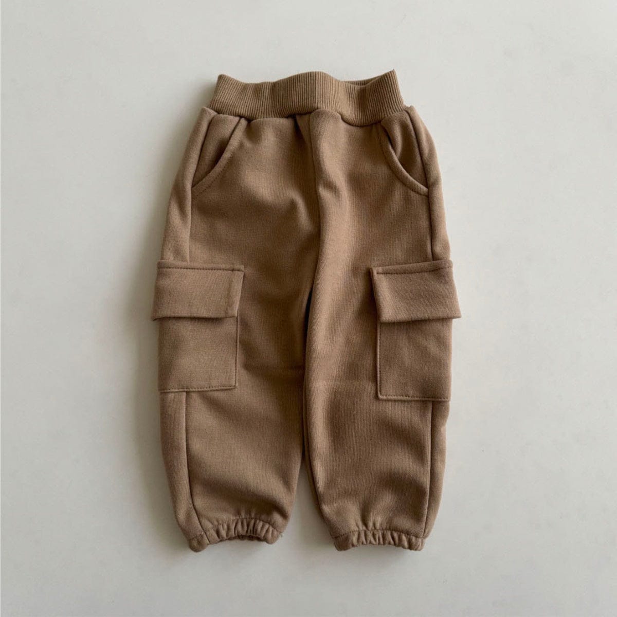 ロングパンツ・スウェットパンツ Light Brown / 73cm ベビーパンツ シンプルスウェットカーゴパンツ【mh0009036】