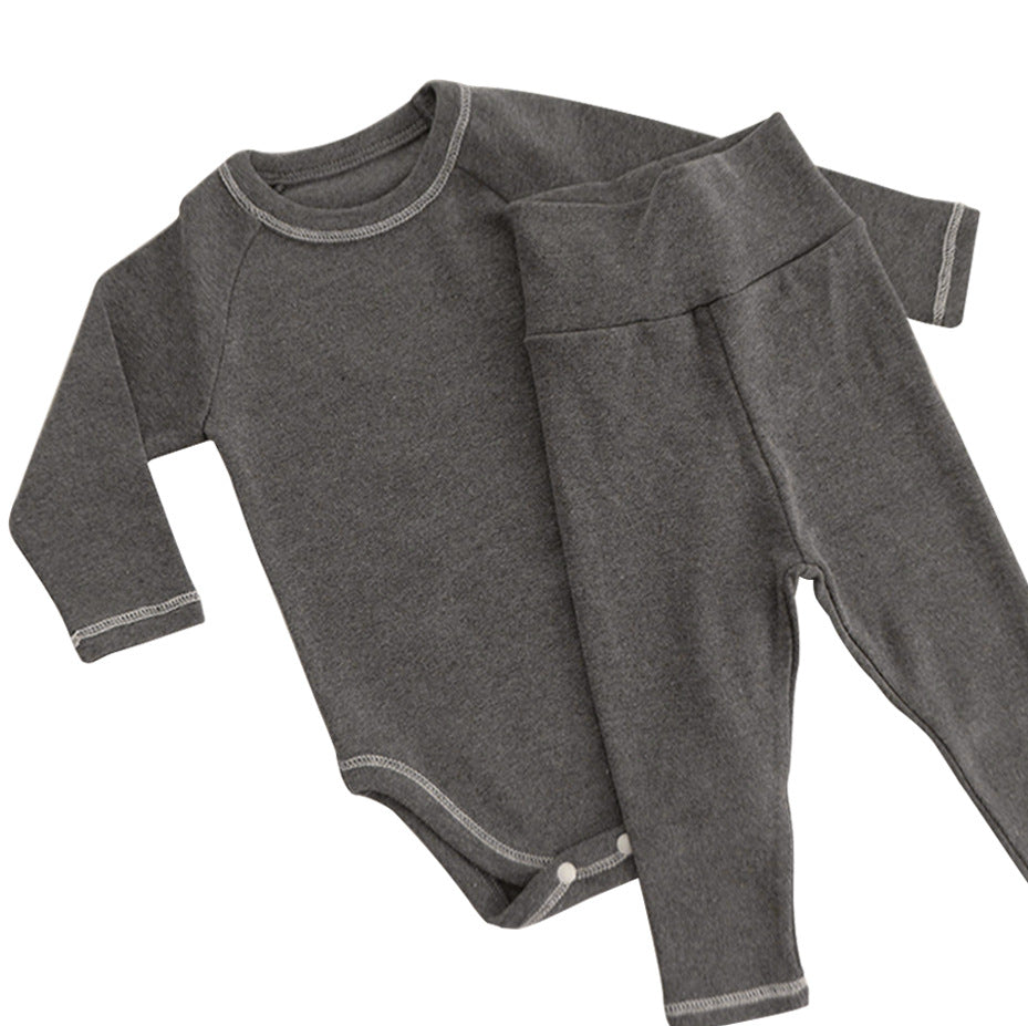 ロンパースセットアップ Long Sleeve Romper + Pants Bunny Ear Hat 長袖 ロンパース + ハイウェストパンツ うさ耳帽子