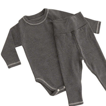 ロンパースセットアップ Long Sleeve Romper + Pants Bunny Ear Hat 長袖 ロンパース + ハイウェストパンツ うさ耳帽子