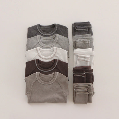 長袖セットアップ Long Sleeve Tee + Pants Bunny Ear Hat 長袖Tシャツ + ハイウエストパンツ うさ耳帽子【mh0012246】