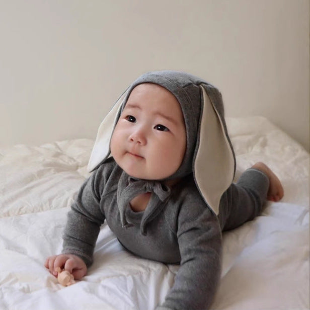 長袖セットアップ Long Sleeve Tee + Pants Bunny Ear Hat 長袖Tシャツ + ハイウエストパンツ うさ耳帽子【mh0012246】