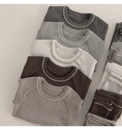 長袖セットアップ Long Sleeve Tee + Pants Bunny Ear Hat 長袖Tシャツ + ハイウエストパンツ うさ耳帽子【mh0012246】