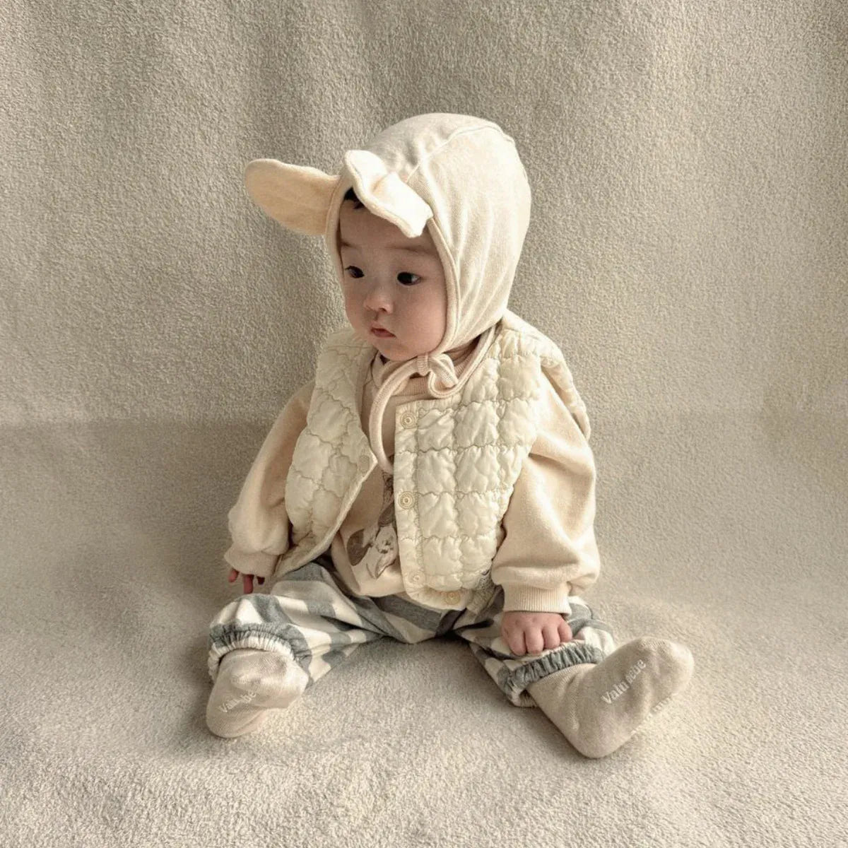 ベスト ベビーベスト キルティング前あきベスト【mh-0008311】