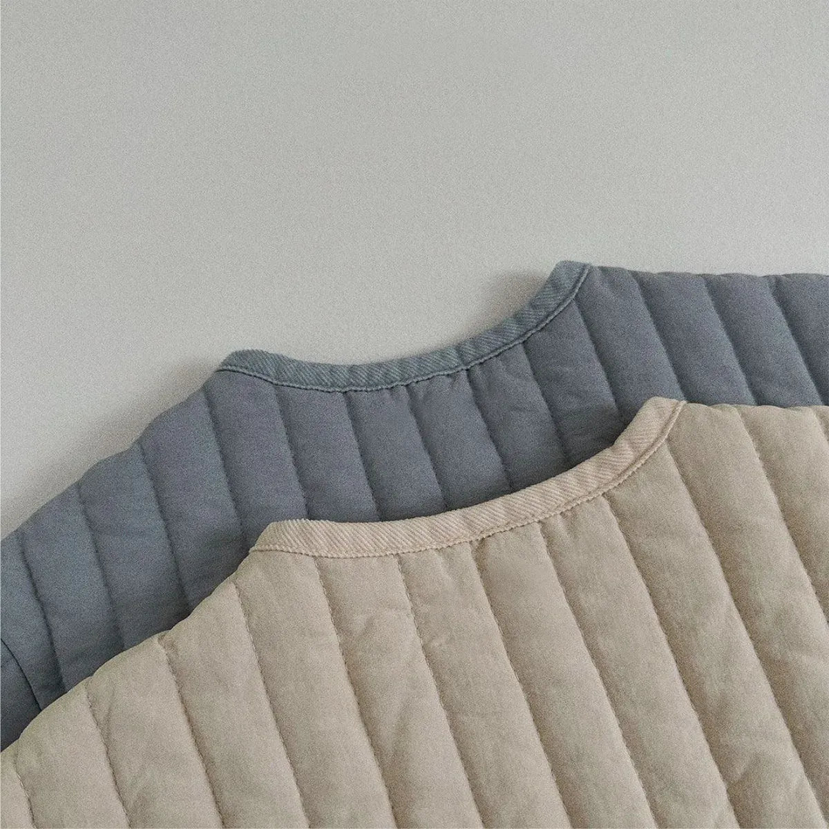 ショートコート・ジャケット・ジャンパー ベビーアウター キルティングノーカラーシンプルブルゾンジャケット【mh-0008509】