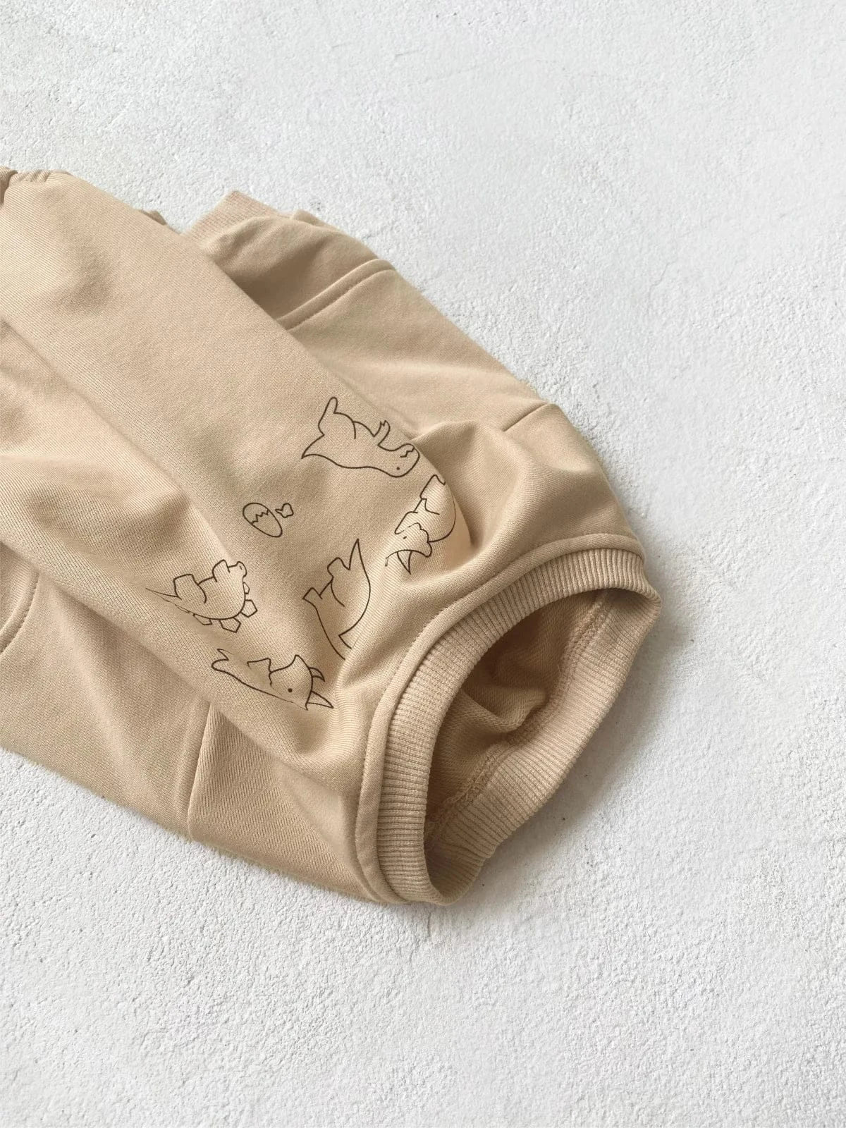 長袖ロンパース ベビーロンパース 恐竜ダイナソープリント長袖ボディスーツ【mh-0008544】