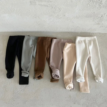 レギンスパンツ ベビーレギンス シンプル ベーシックパンツ レギンスパンツ 裏フリース ユニセックス 男の子 女の子 子供服【mh0003406】