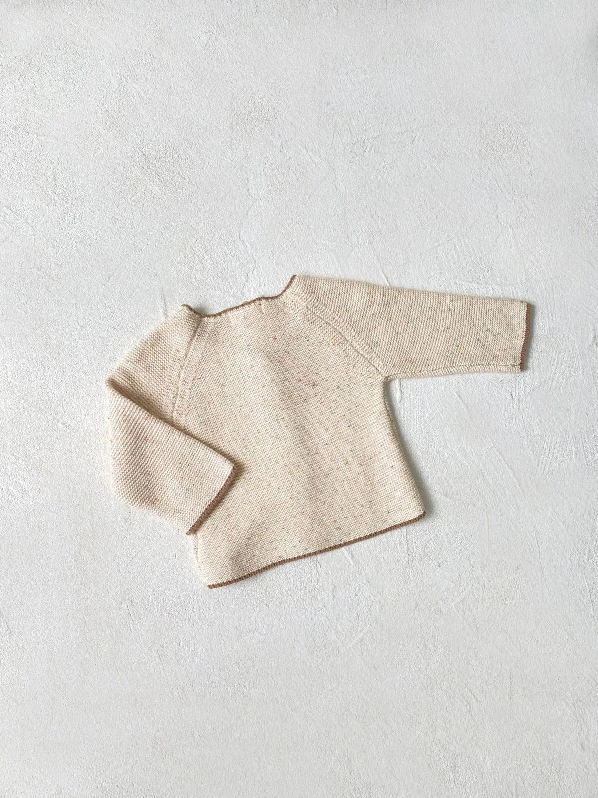 カーディガン・パーカー ベビーカーディガン カラフルネップシンプルニットカーディガンジャケット【mh0006956】