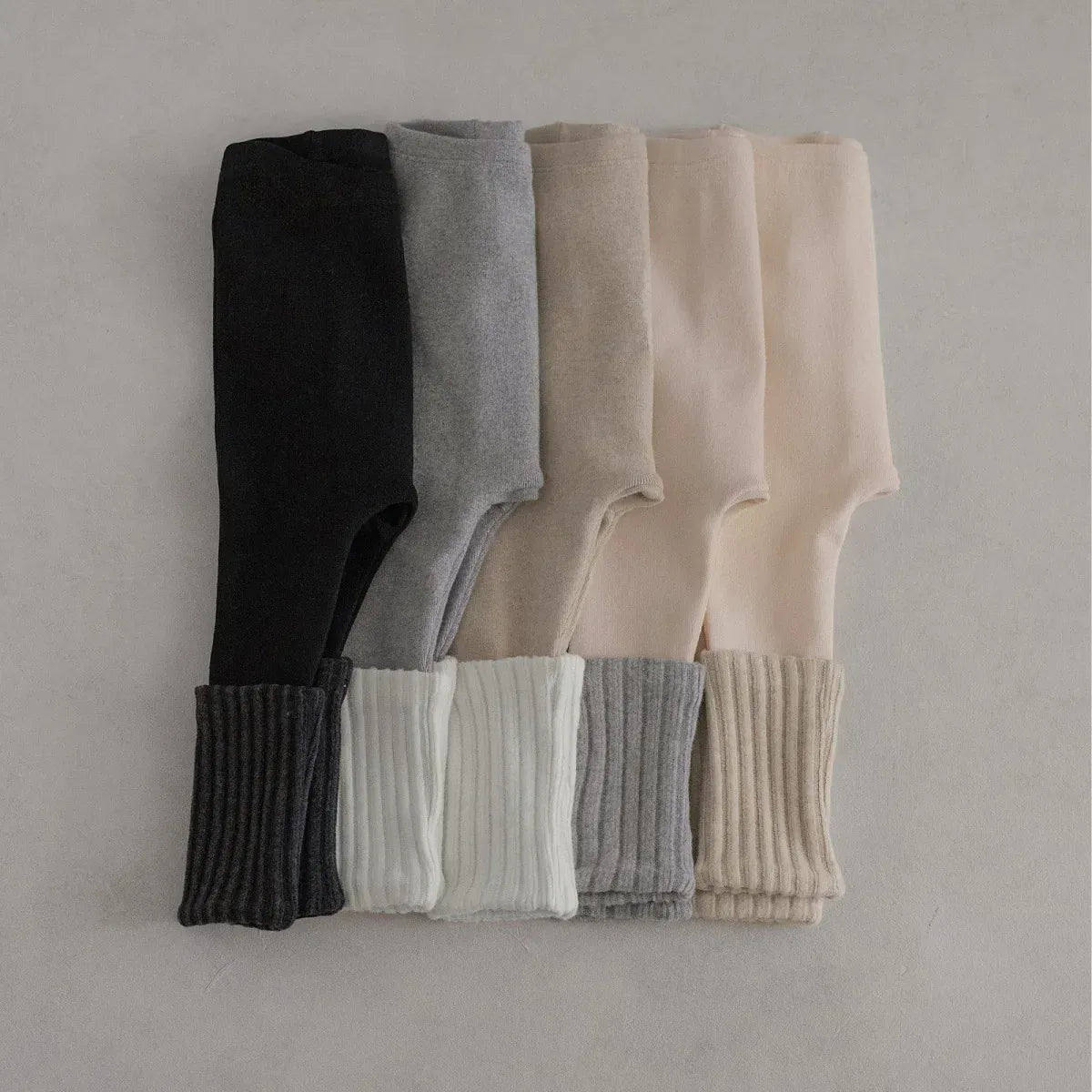 レギンスパンツ ベビーパンツ リブレッグウォーマードッキングレギンスパンツ【mh0007643】