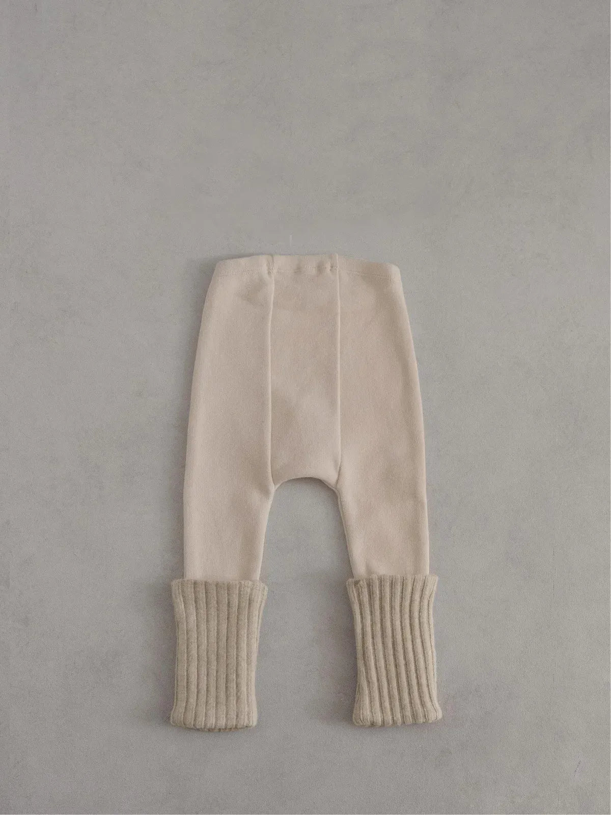 レギンスパンツ ベビーパンツ 裾リブパッチワークシンプルレギンスパンツ【mh0007874】