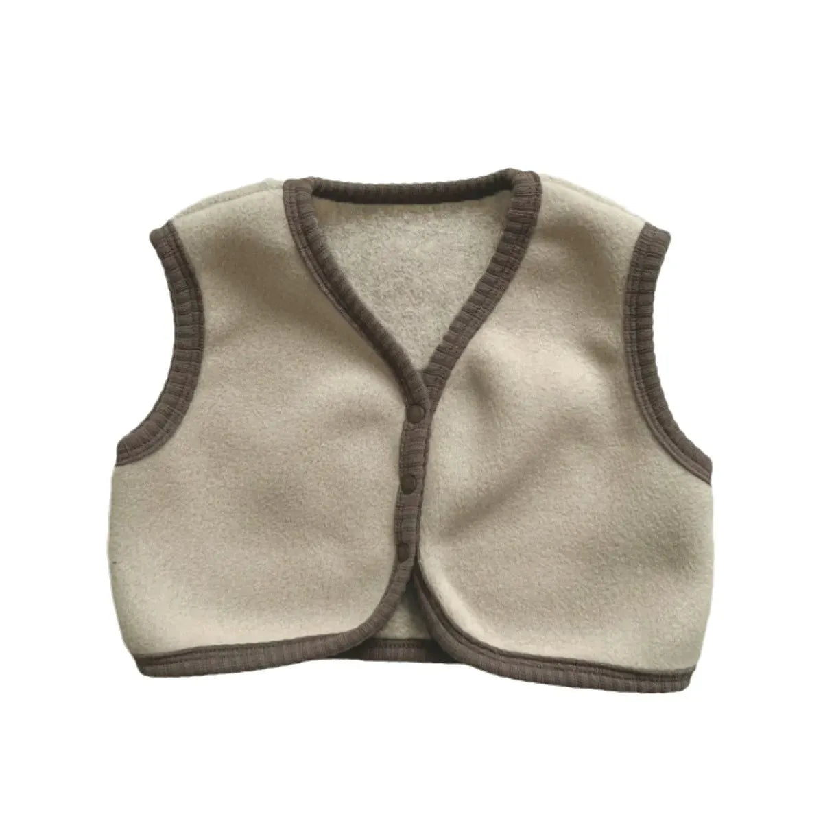 ベスト ベビーベスト フリースバイピング前あきシンプルベスト【mh0008156】