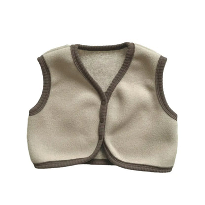 ベスト ベビーベスト フリースバイピング前あきシンプルベスト【mh0008156】