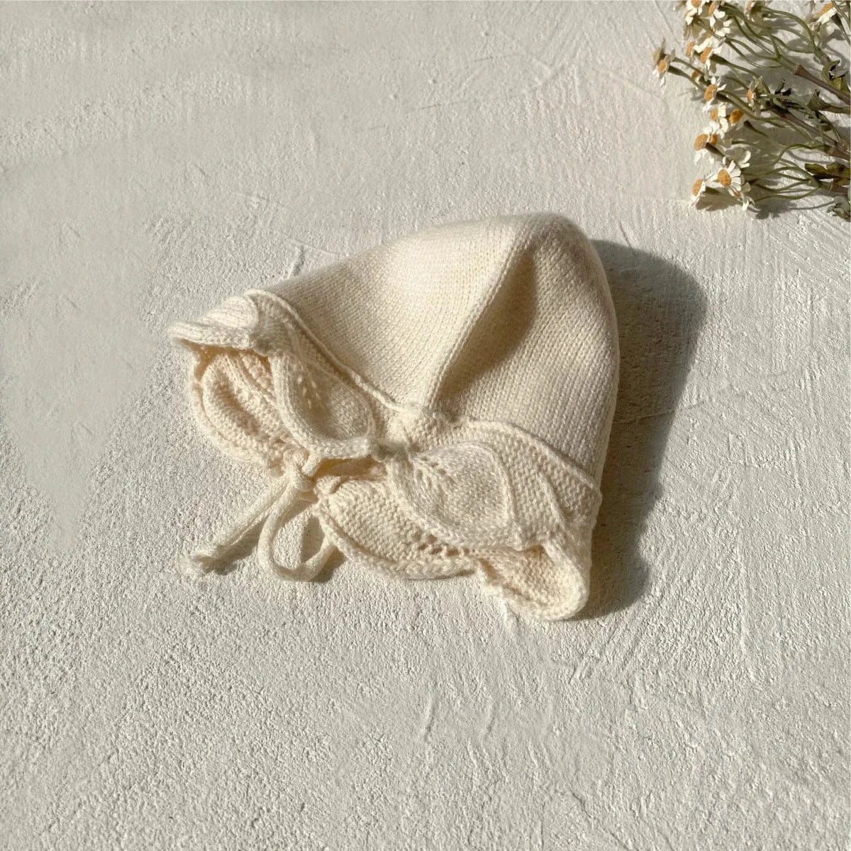 ノースリーブロンパース ベビーロンパース フリルサスペンダーニットボディスーツ+帽子セット【mh0008157】