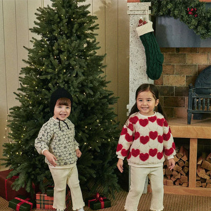 トレーナー・フーディ ベビートップス フラワーエンボスボアフリース長袖スウェットシャツ【mh0008486】